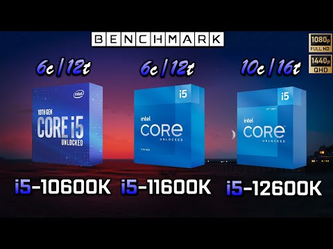 Intel i5 10600k vs i5 11600K vs i5 12600K // Benchmark // Test in 7 Games
