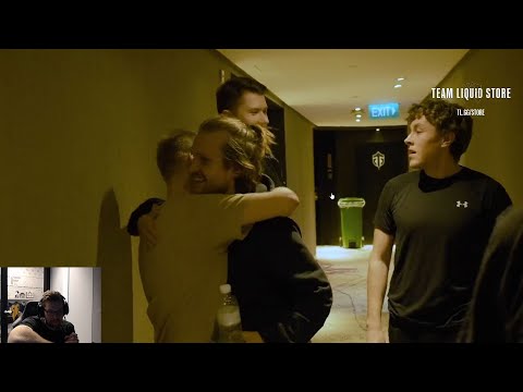 Qojqva reacts to Team Liquid's Emotions behind the scenes after qualifying to TI