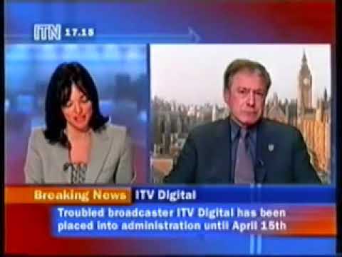ITN News Channel coverage of ITV Digital collapse