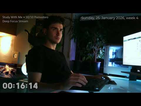 Study With Me • Pomodoro Deep Focus • bUild stream