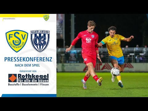 Pressekonferenz | FSV 63 Luckenwalde vs. SV Babelsberg 03 0:0 | Freitag 24.10.2025