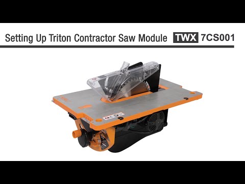 Triton Contractor Saw Module - Instructions Triton Contractor Saw Module - Instructions