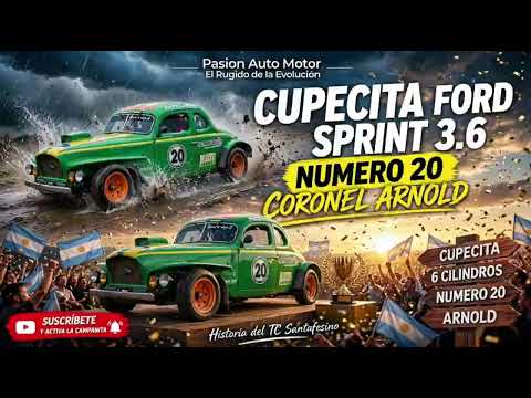 ¡Cupecita Ford Sprint 3.6 número 20 en Coronel Arnold, Santa Fe! 🔥🏁 ¡Pura pasión fierrera!