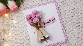 How to make Thank you card// DIY Greeting Card Ideas //CreativeFari