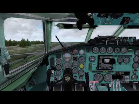 tu-154b-2 cockpit takeoff