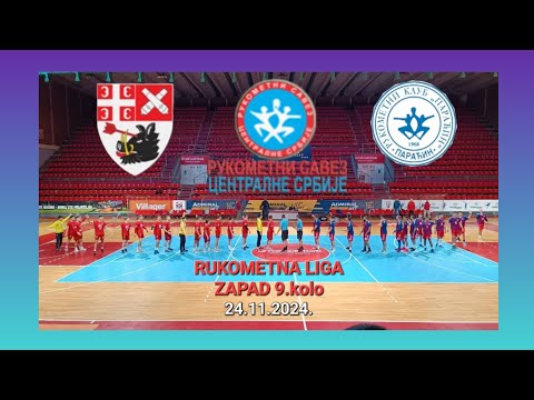 RK RADNIČKI 2 KRAGUJEVAC - RK PARAĆIN 36-35 (21-18) M Rukometna Prva liga Zapad 9.kolo 24/25