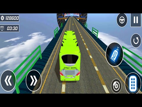 Impossible School Bus Ramp Racing  - Android GamePlay #6
