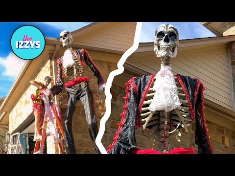 We turn this Home Depot Skeleton INTO A 12 FOOT MARIACHI