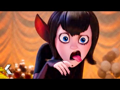 Dracula Flirts With Ericka, Mavis Hears Everything Scene - HOTEL TRANSYLVANIA 4 (2022)