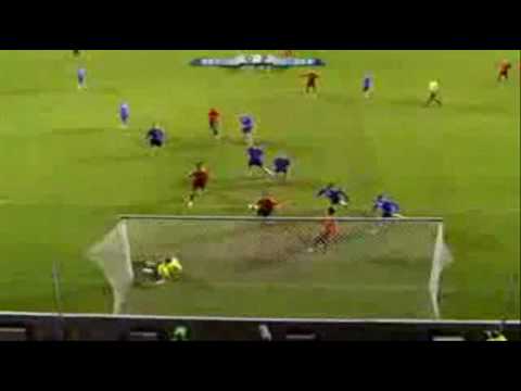 Spain 5 - 0 Belgium 2009 - Sept 5, WC 2010 Qualifiers