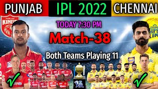 IPL 2022 Match-38 Chennai Super Kings vs Punjab Kings Playing 11 | CSK vs PBKS Match Playing 11 2022