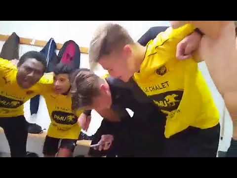 N'fanssou camara le grand défenseur de A.S Ginglin stade de l'Europe victoire de Gingli