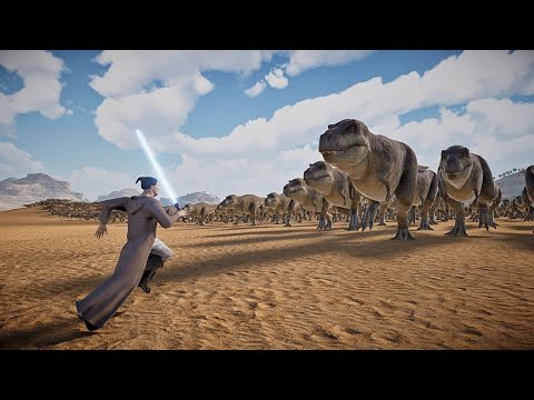 How Many Jedi Needed To Kill 5000 T-Rex? | Ultimate Epic Battle Simulator 2 | UEBS 2