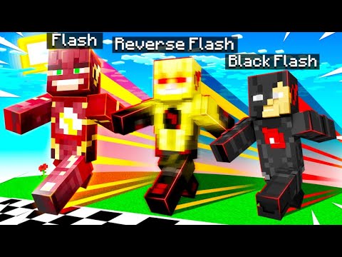 Playing MINECRAFT As The FASTEST SPEEDSTERS! (godspeed)