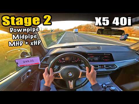 BMW X5 40i *STAGE 2* / 0-100 100-200 1/4 MILE / REVIEW on AUTOBAHN