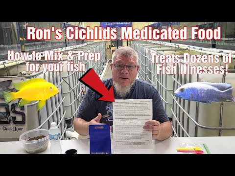 Ron's Cichlids Medicated food mixing demonstration