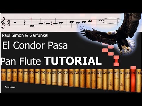El Condor Pasa - Paul Simon & Garfunkel (Pan flute TUTORIAL)