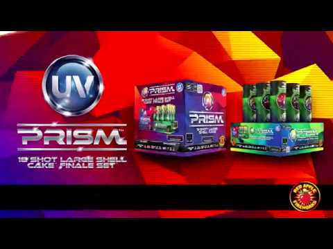 UV Prism 18 Shots Large Shell Cake Finale Set | R-4668