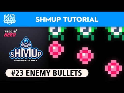 Making a Shmup #23 - Enemy Bullets - Pico-8 Hero