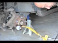 Replacing a wheel stud using a lug nut 