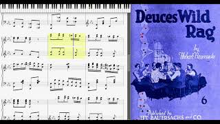 Deuces Wild Rag by Hubert Bauersachs (1922, Ragtime piano)