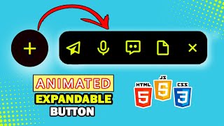 How to Create an Animated Expandable Button Using HTML CSS JavaScript