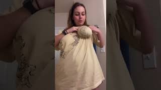 No bra TikTok challenge | Big boobs | Shorts