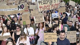 🚨キーウで数千人が叫んだ…「フェドロフ氏を戻せ！」🇺🇦