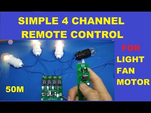 How to Make Simple 4 channel ON OFF remote control Video