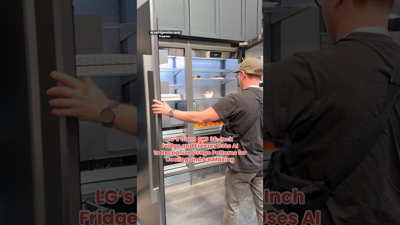 LG’s Giant SKS 36-Inch Fridge and Freezer Uses AI to Recognize Usage Patterns