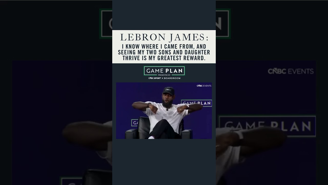 LeBron James reflects on where he came from and seeing his children thrive #lebronjames #basketball