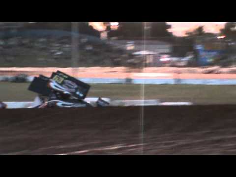 Kevin Hopwood Sprintcar Huge Roll Over In Turn 1