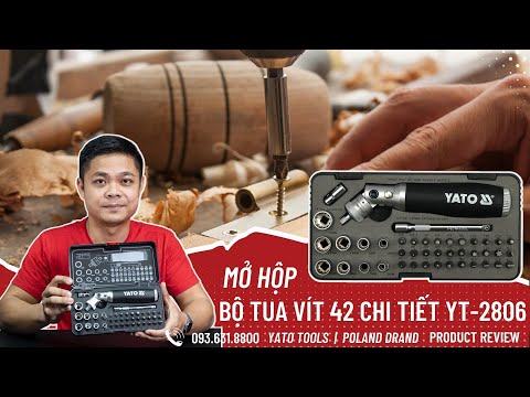 Отвертка с трещоткой и 42 насадками YATO (YT-2806)