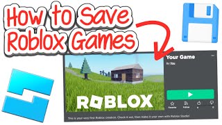 How to Save Your Games in Roblox Studio Easy! (2024)