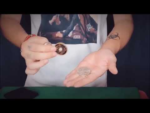 Hopping Half Morgan Dollar and Chinese Palace Coin by Oliver Magic