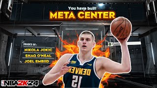 THIS DEMIGOD CENTER IS GAME-BREAKING IN NBA 2K24! OVERPOWERED BUILD! BEST BIGMAN BUILD 2K24!