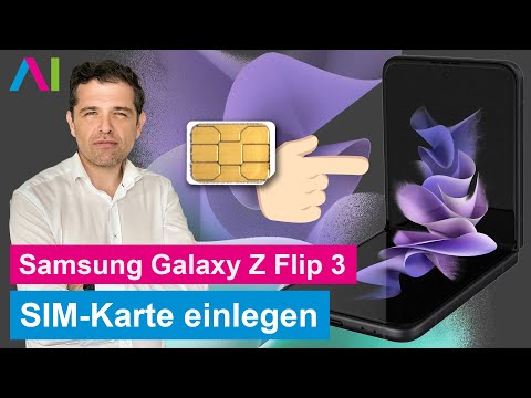Samsung Galaxy Z Flip 3 5G - SIM Karte einlegen • 🂠 • 📲 • 📡 • Anleitung | Tutorial