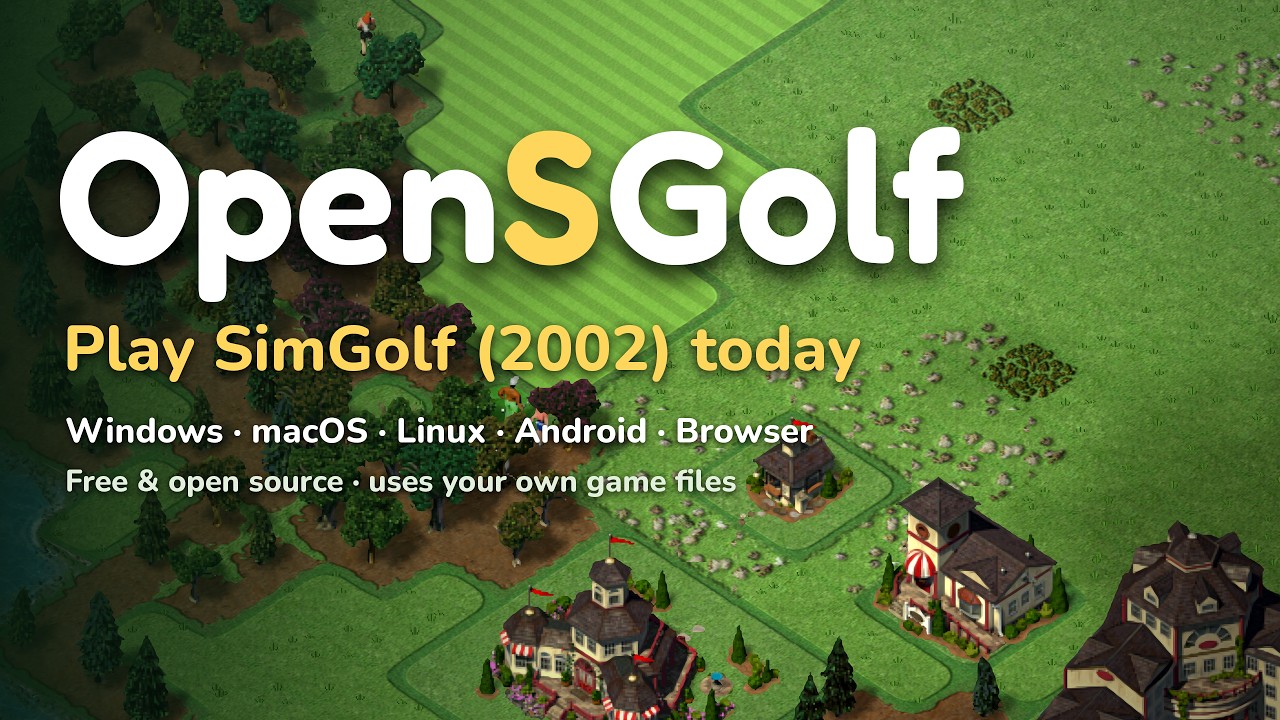 OpenSGolf trailer on YouTube
