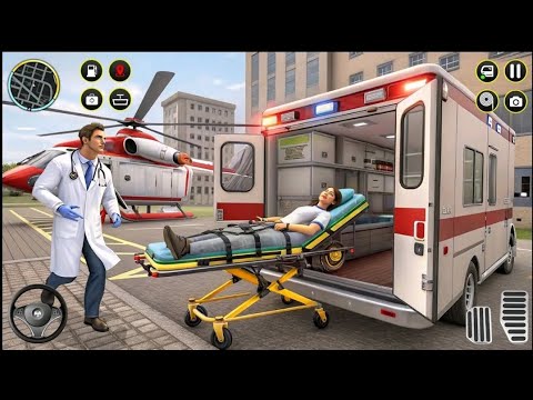 Ambulance Simulator Gameplay 3d | City Emergency Rescue Mission 🚑🔥