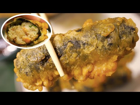 Crispy Seaweed Rolls w/ Shrimp & Pork 🥢 Chinese Dim Sum Recipe [ASMR]