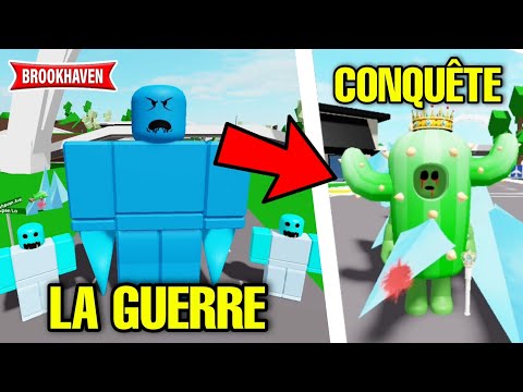 CACTUS ET LA CONQUÊTE DE BROOKHAVEN ! (BATAILLE ÉPIQUE) ROBLOX - BROOKHAVEN RP