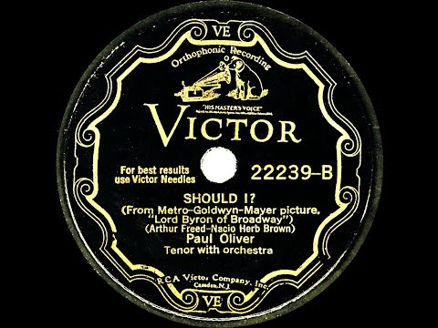 1929 Frank Munn (as ‘Paul Oliver’) - Should I?