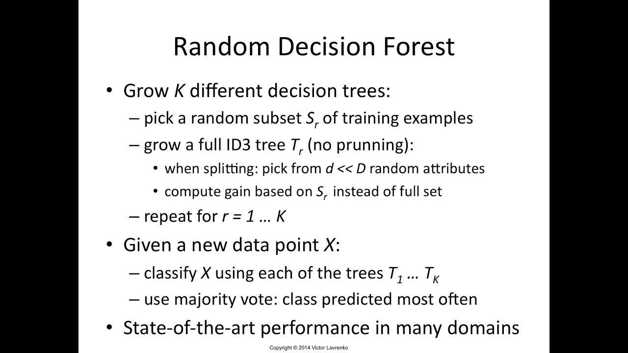 IAML7.14 Random forest algorithm