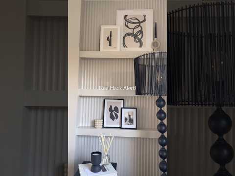 IKEA hack using Mosslanda shelves DIY open shelving