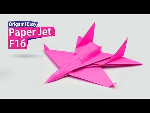 How to make a paper airplane model Origami Easy F14 Tomcat