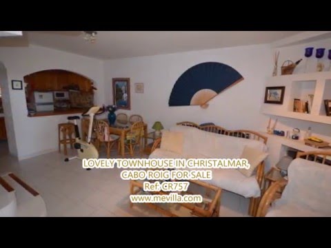 Ref: CR757 - LOVELY TOWNHOUSE IN CHRISTALMAR, CABO ROIG FOR SALE