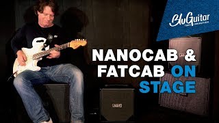 Video thumbnail for BluGuitar NANOCAB & FATCAB on stage by BluGuitar - Tone Innovation For Guitarists