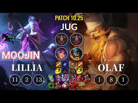 RNW Moojin Lillia vs Olaf Jungle - KR Patch 10.25