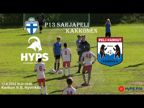 Piirisarja P13 HyPS - PeKa Punainen 17.6.2022