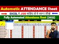 Fully Automated Attendance Sheet In Excel Attendance Sheet In Excel MS Excel